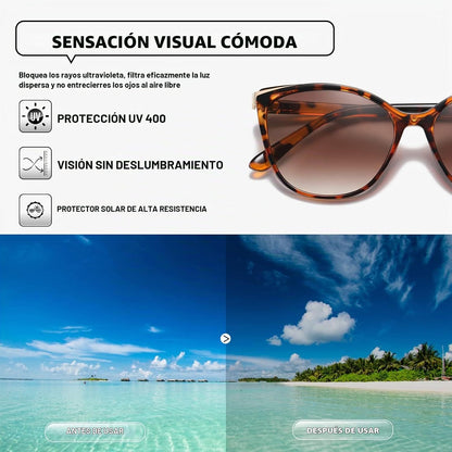 Colrea Gafas de Sol Modernas con Forma de Ojo de Gato para Mujer, E...
