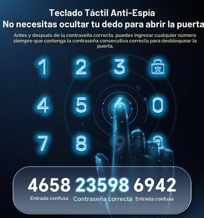 Ulecoce Cerradura de puerta de entrada sin llave con juego de manij...