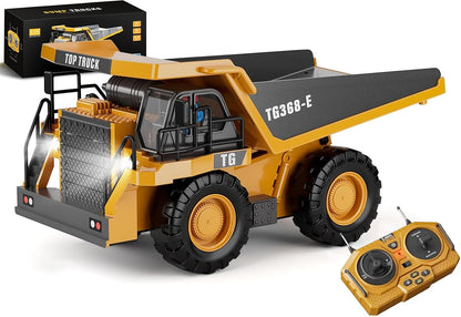 KIDMARKT - Camión volquete RC para niños, vehículo de construcción...