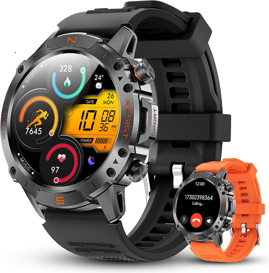 Reloj inteligente para exteriores para hombres, 1,43" AMOLED, resis...