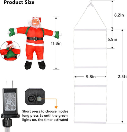 Toodour Luz LED de Navidad, luces decorativas de escalera de Navida...