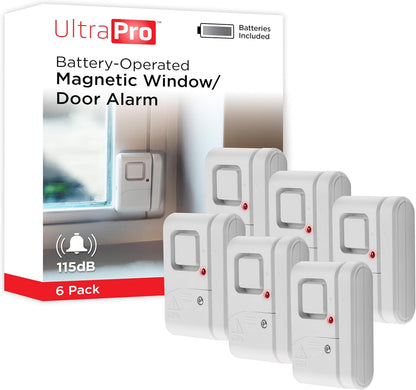 UltraPro Alarma de seguridad personal para ventanas y puertas, paqu...