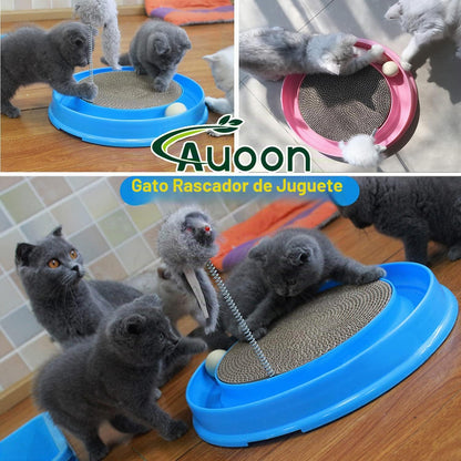 AUOON - Rascador de juguete para gatos y gatitos de interior, color...