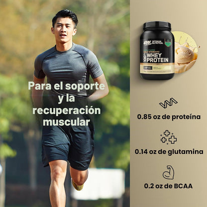 Optimum Nutrition Estándar dorado 100% Proteína de Suero de Leche e...