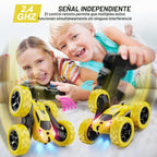 QUNREDA Coche de control remoto, juguetes de automóvil RC para niño...