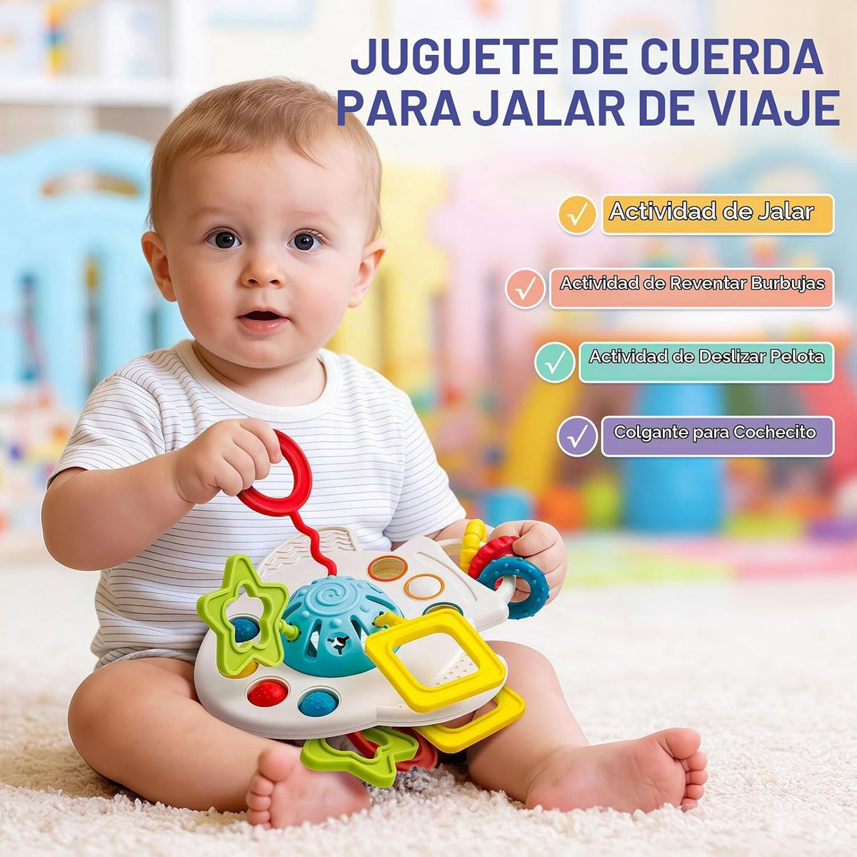 Juguetes para Bebés de 6 a 12 Meses, Juguetes Montessori 5 en 1 par...