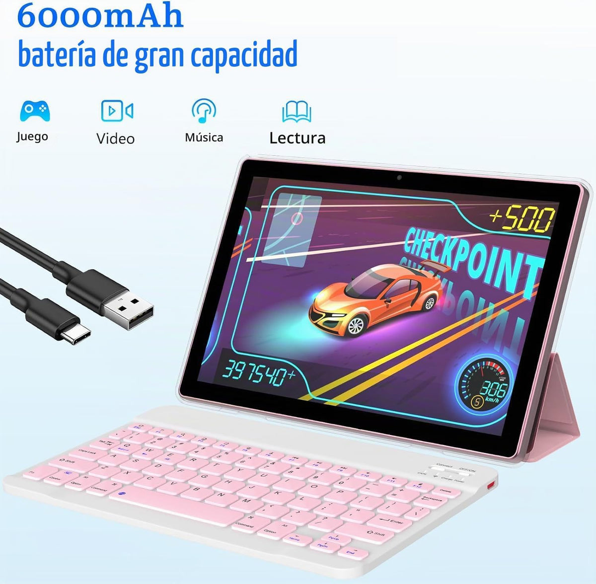 IWEGGO Tablet Android 15, 10 pulgadas 18 GB RAM+128 GB ROM\/2TB tab...