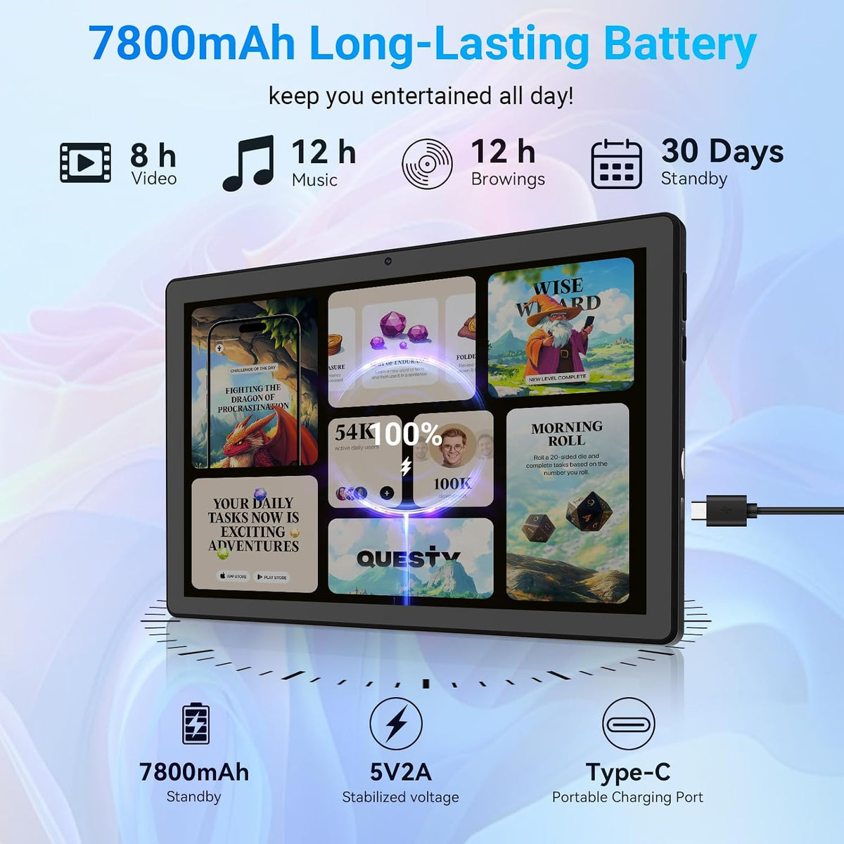 URAO Tableta, Tableta Android 16 de 11" Octa-core 36GB+128GB Gemini...