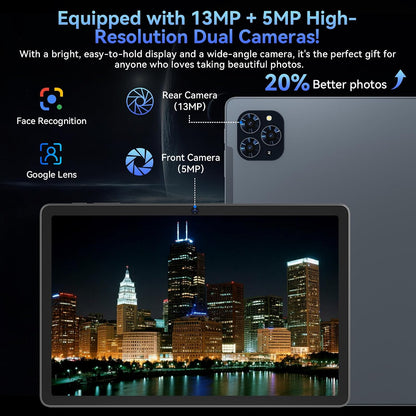 Tableta, tabletas Android 16 de 11 pulgadas con teclado Gemini AI 3...