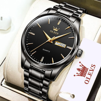 OLEVS Relojes para hombre Relojes de cronógrafo de fácil lectura lu...