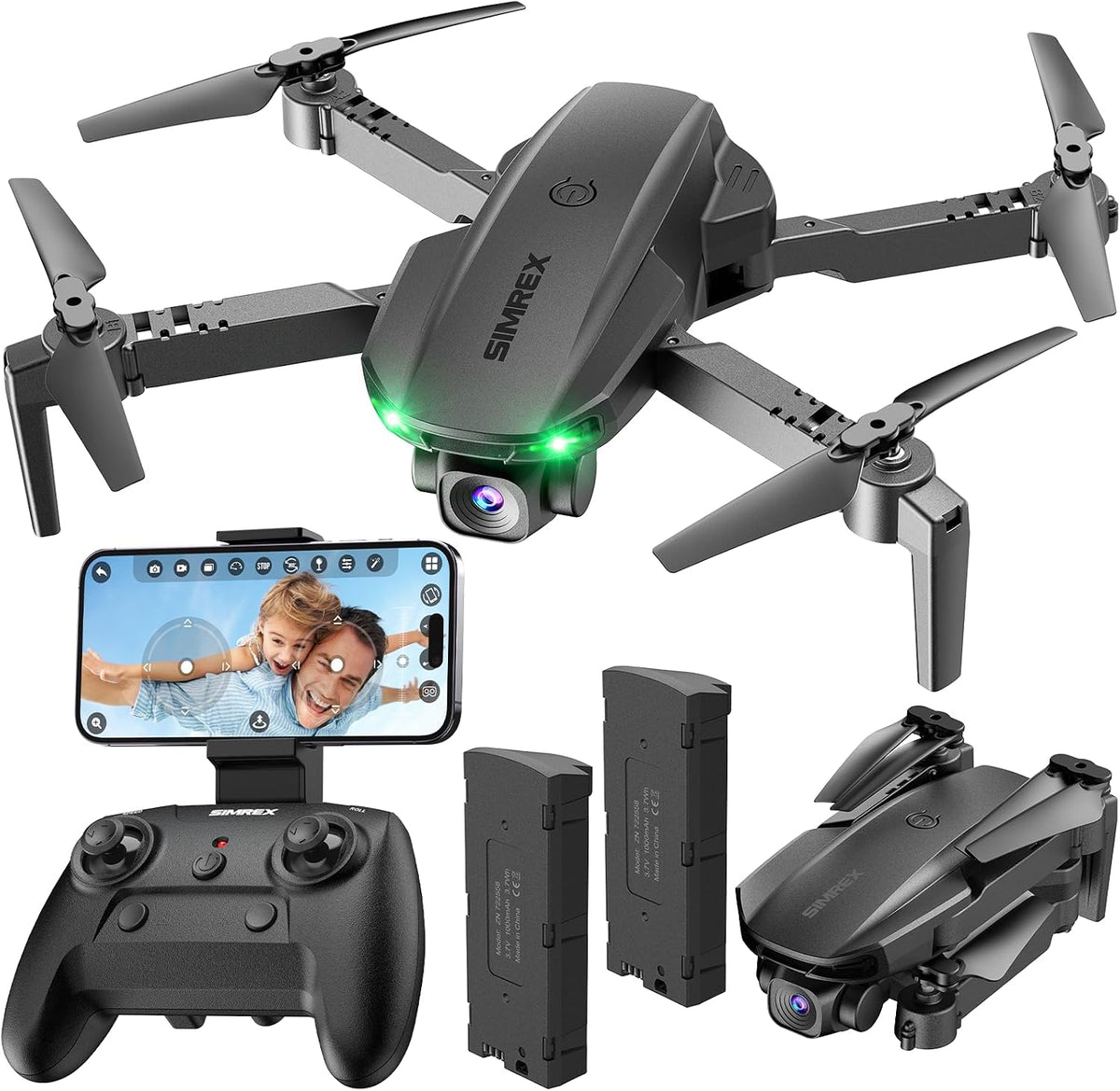 SIMREX Dron con cámara para niños principiantes y adultos \u2013 Cu...
