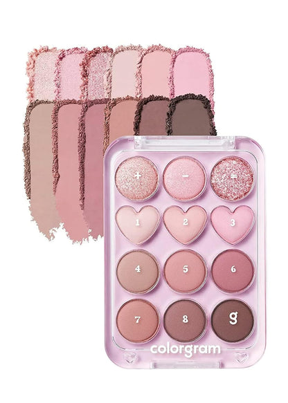 COLORGRAM Paleta de sombra de ojos Pin Point 02 Rosa+Malva= | Ultra...