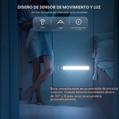 MCGOR Iluminación bajo gabinete de 10 pulgadas, paquete de 2 luces...