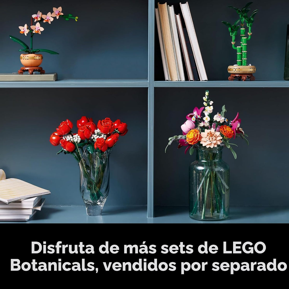 LEGO Botanicals 10342 - Juego de ramos de flores rosas para adultos...