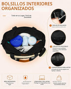 FHELAD Bolsa de pañales para mujer, juego de bolsa de pañales para...