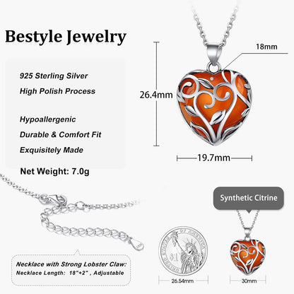 Bestyle Collar de cristal curativo envuelto en árbol de la vida, co...