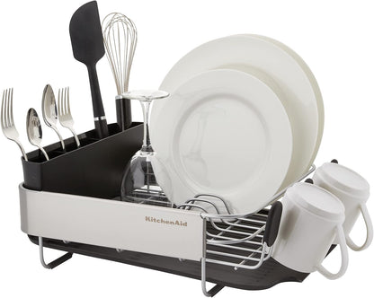 KitchenAid Escurridor de platos compacto, que ahorra espacio, resis...
