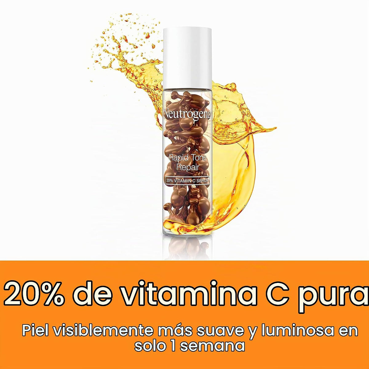 Neutrogena - Cápsulas de brillo de suero para renovación rápida del...