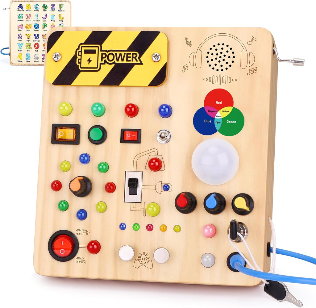 Grarain Tablero de actividades para niños pequeños - Juguete educat...