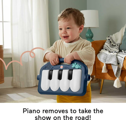 Fisher-Price Alfombra de juego para bebés Kick &amp; Play Piano Gym...