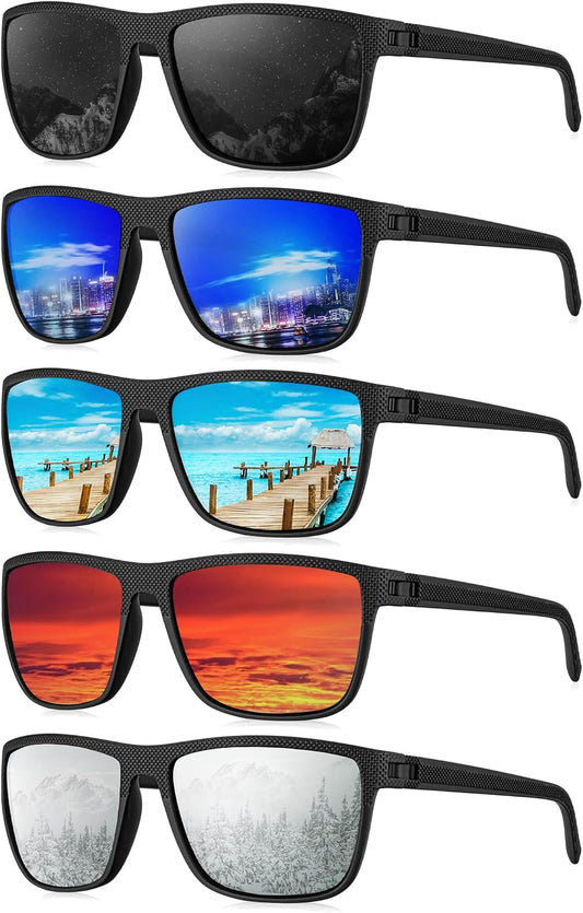 KALIYADI Gafas de sol polarizadas para hombre, gafas de sol clásica...