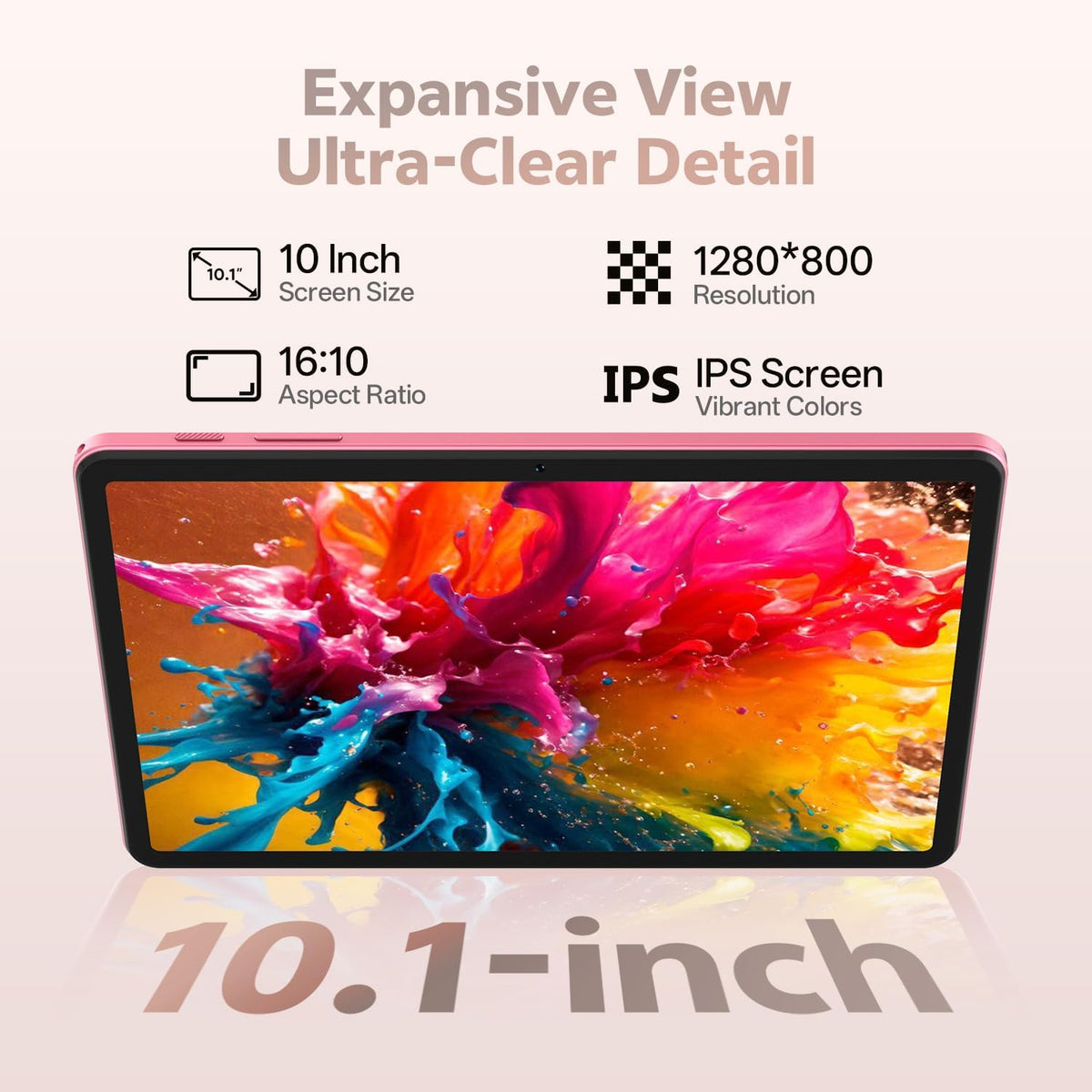 Tablet Android 16 de 10 pulgadas con teclado, 16 GB de RAM + 32 GB,...