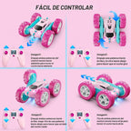QUNREDA Coches de control remoto rosa para niñas, 2.4 GHZ, auto de...