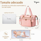 Tonyeee - Bolso para pañales, grandes bolsas de pañales impermeable...