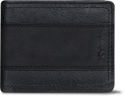 Columbia Billetera plegable delgada RFID para hombre con ventana de...