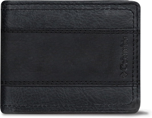 Columbia Billetera plegable delgada RFID para hombre con ventana de...