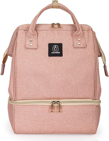 MOMIGO DiaperBreast Pump Backpack - Bolsa enfriadora y resistente a...