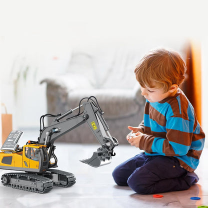 Dwi Dowellin Excavadora de control remoto juguetes para niños, exca...
