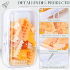 YOPCDJ Paquete de 3 fundas rígidas transparentes con cremallera, bo...