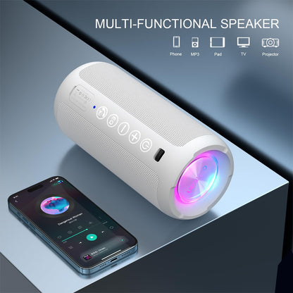 Ortizan Altavoz Bluetooth portátil: IPX7 impermeable, 24W sonido fu...