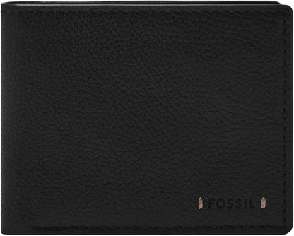 Fossil Carson - Cartera plegable de piel para hombre con identifica...