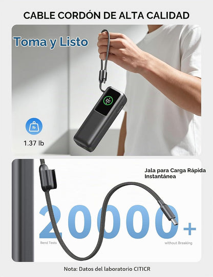 citicr Banco de energía portátil 27000mAh 165W cargador rápido con...