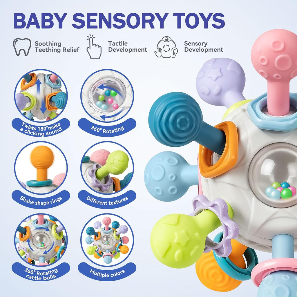 Juguetes para Bebés de 6 a 12 Meses, Juguetes Montessori 5 en 1 par...