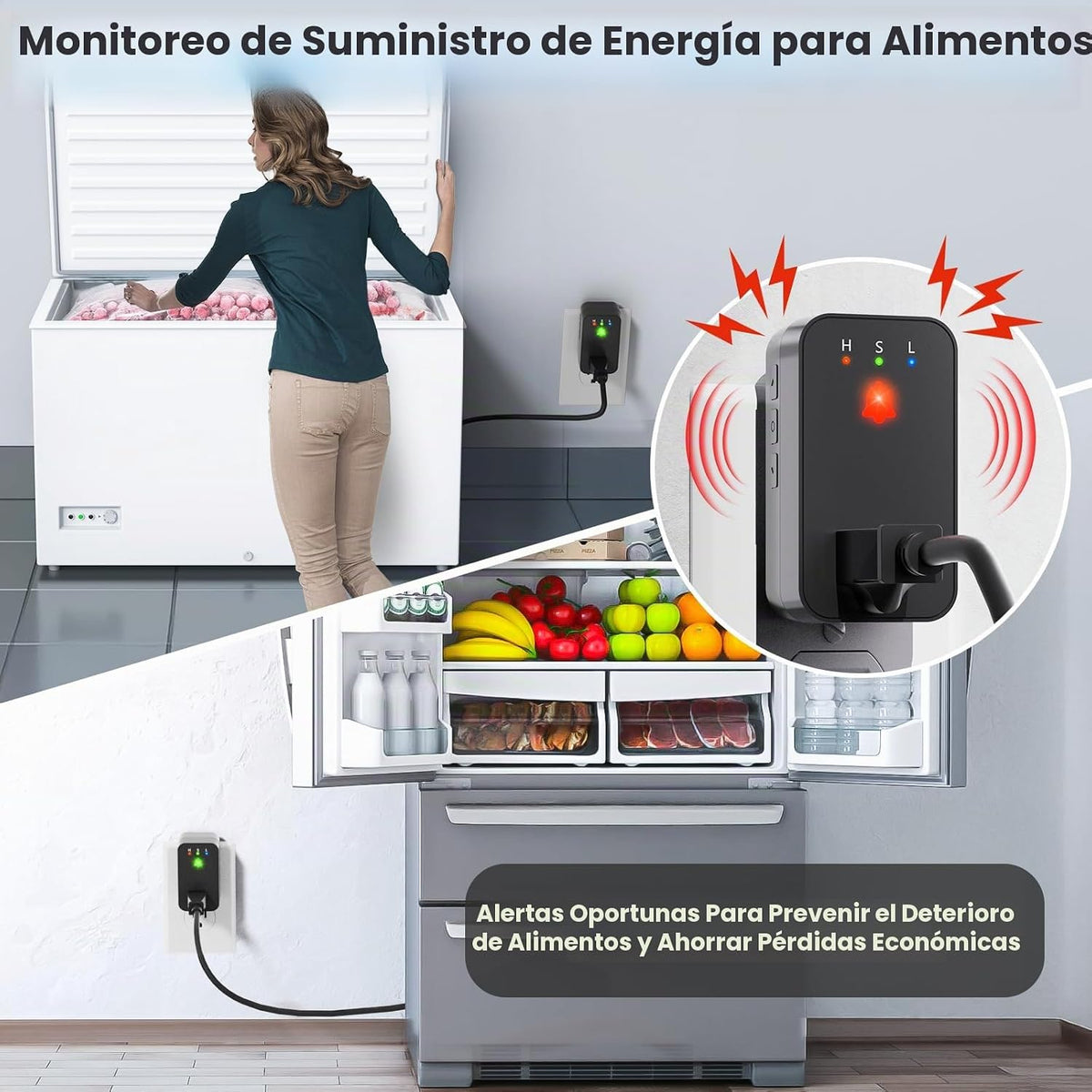 Alarma de corte de energía WiFi, alarma de corte de energía intelig...