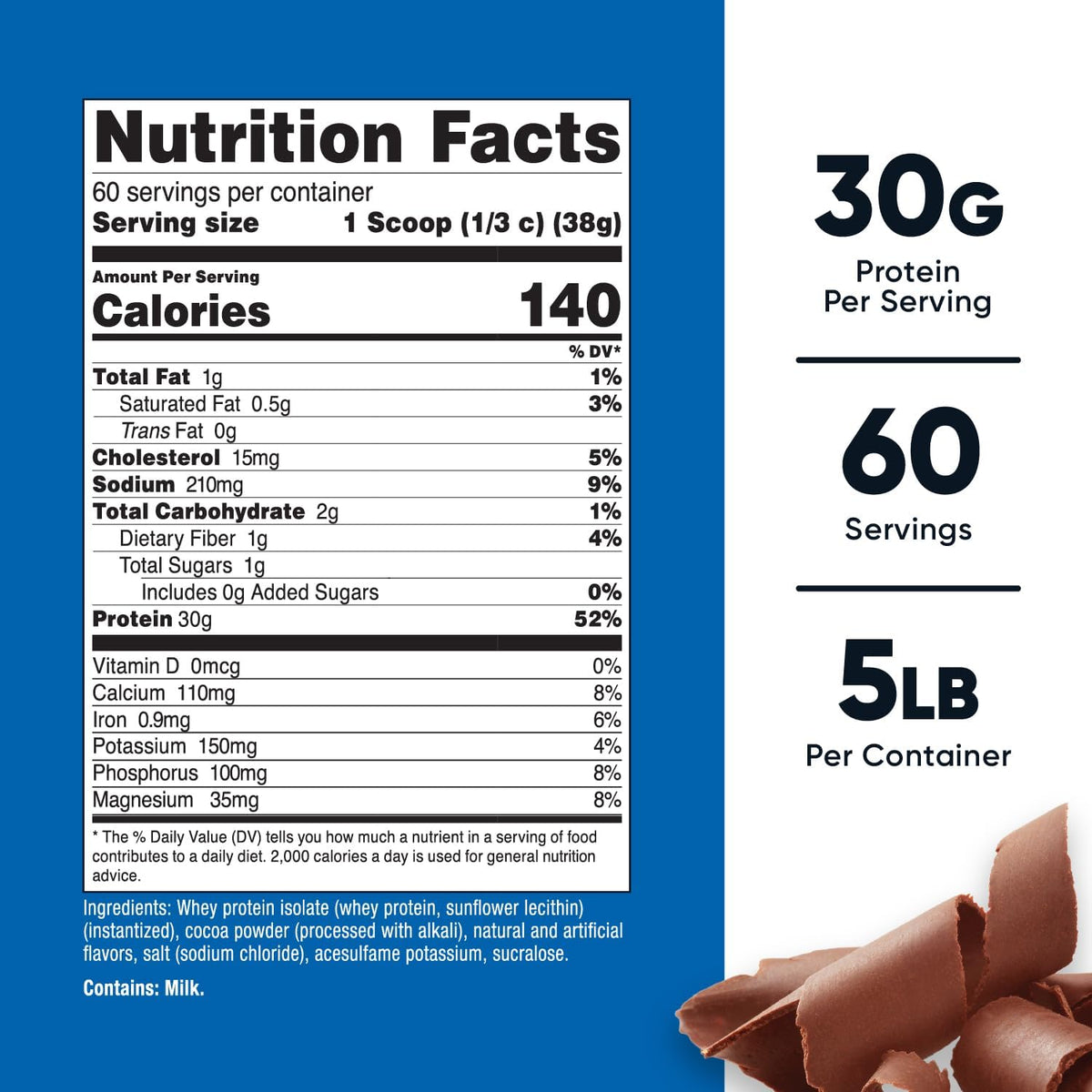 Nutricost Polvo aislado de proteína de suero (chocolate con leche)...