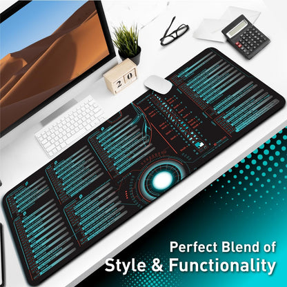 Pixiecube - Alfombrilla extendida para mouse con teclas de acceso r...