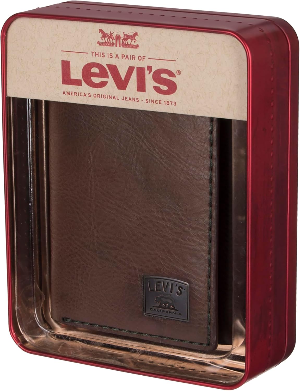 Levi's - Billetera para hombre RFID de tres pliegues, elegante...