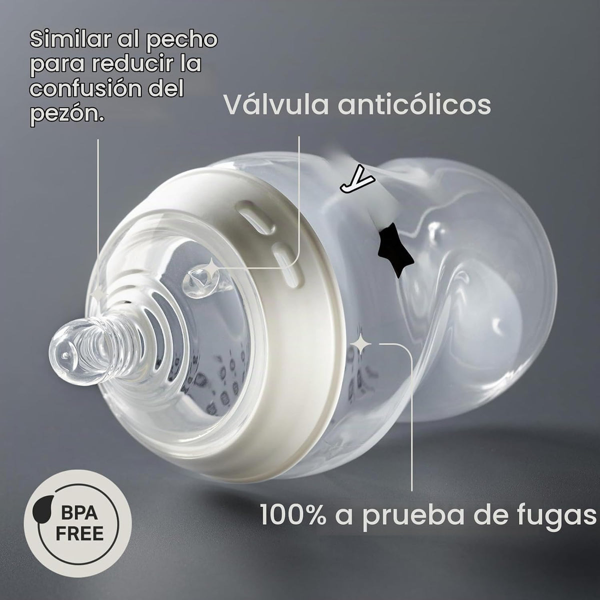 Tommee Tippee Natural Start - Biberones anticólicos sin BPA, 9 onza...