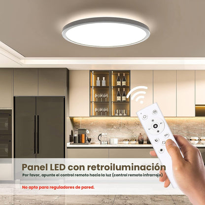BLNAN Lámpara de techo LED regulable con control remoto, 12 pulgada...
