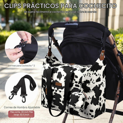 Pritent Bolsa de pañales \u2013 Bolsa de bebé con funda para chupet...