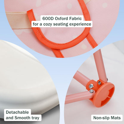 Tiny Marvels - Silla de bebé, silla alta portátil para viajes y pla...