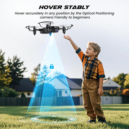 SIMREX Mini dron para niños principiantes: cuadricóptero RC plegabl...