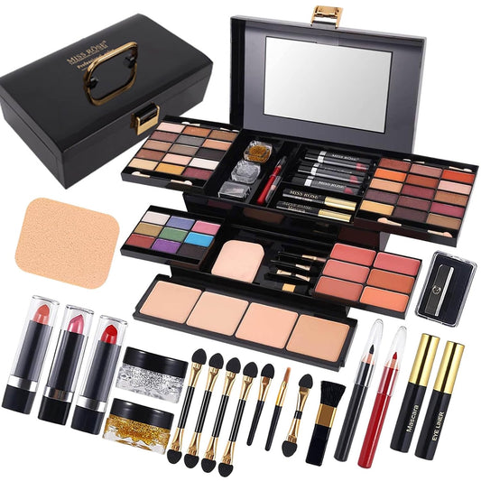 MISS ROSE M Paleta de maquillaje profesional de 58 colores, kit com...