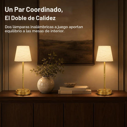 Paquete de 2 lámparas de mesa inalámbricas, lámparas recargables qu...