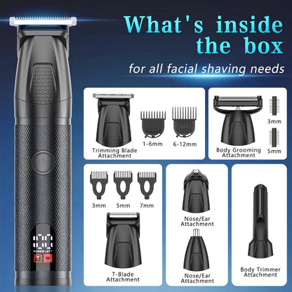 Bomxin Manscape - Cortadora de cuerpo y barba para hombres, imperme...