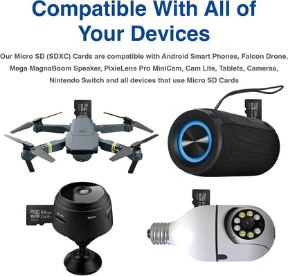 Falcon Drone y tarjeta micro SD de 64 gb
